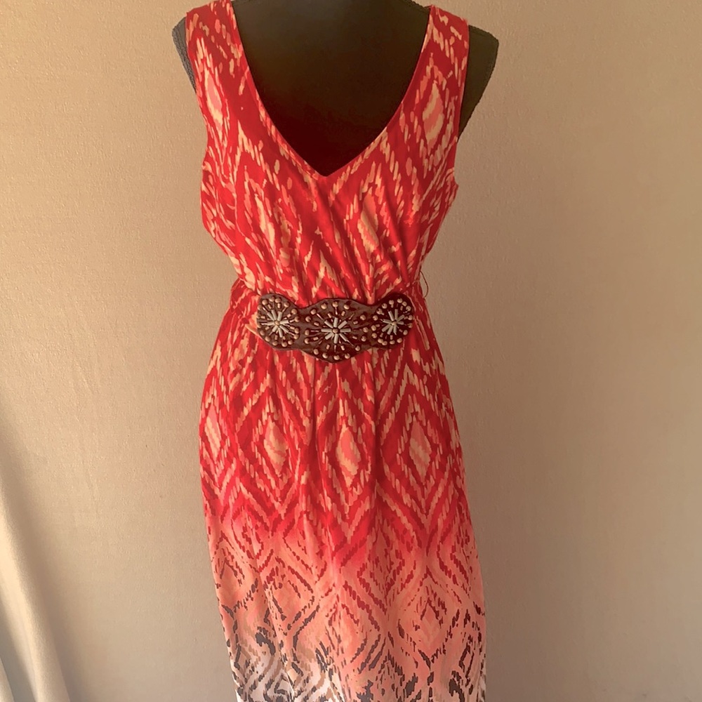 Colored Dress with Florals